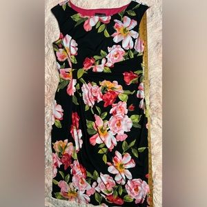Sleeveless floral dress size 14